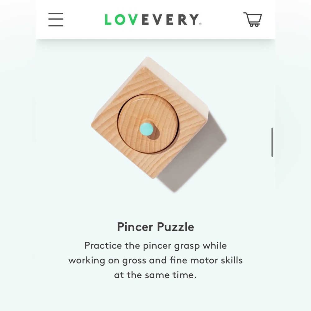 Lovevery Wooden Pincer Puzzle